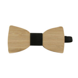 Geometric Silohette Wooden Bow Tie For Men Made of Wood