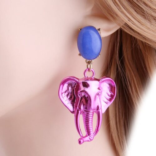 #1 Chromatic Creative Unique Elephant Earrings - Image 4
