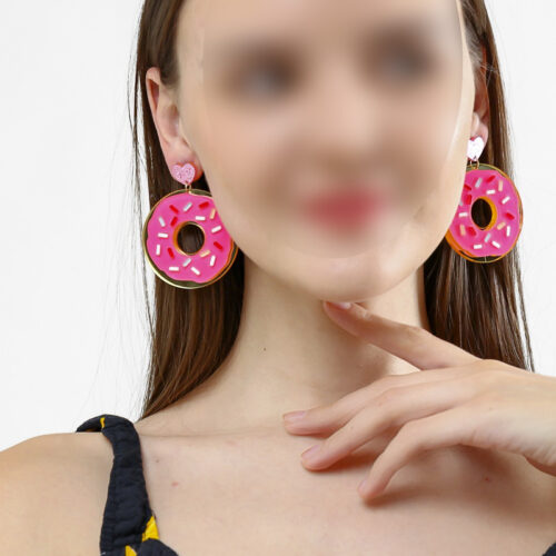 Designer Donut Lovers Earrings | Best Gift For Donut Lovers - Image 4