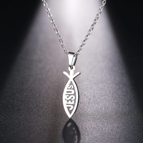 JESUS Fish Shape Necklace | #1 Beautiful Jewelry For Christians - Image 4
