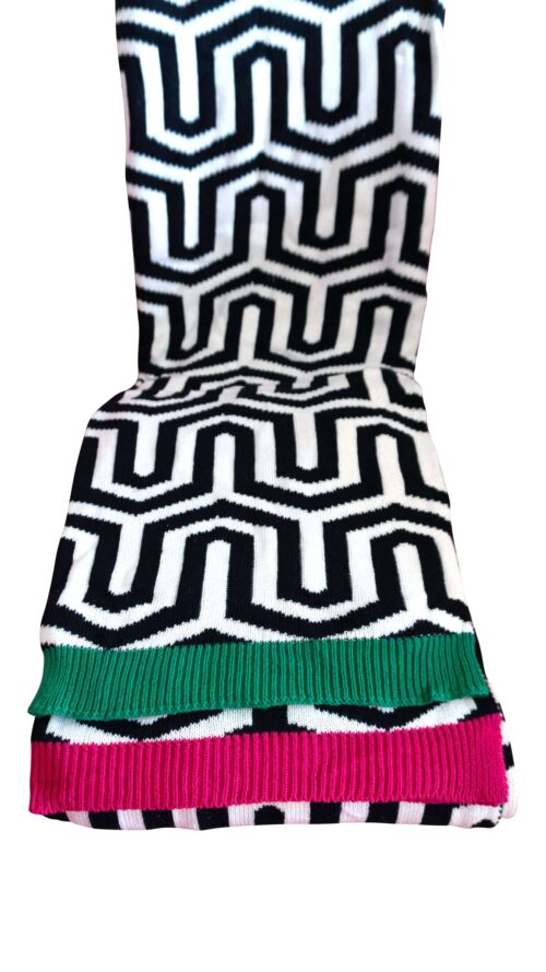 Peak & Valley Extra Long Woven Geometric Throw - Image 6