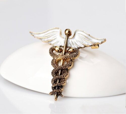 Staff of Hermes | Medical Pin Brooch | Gifts For Nurses - Image 6