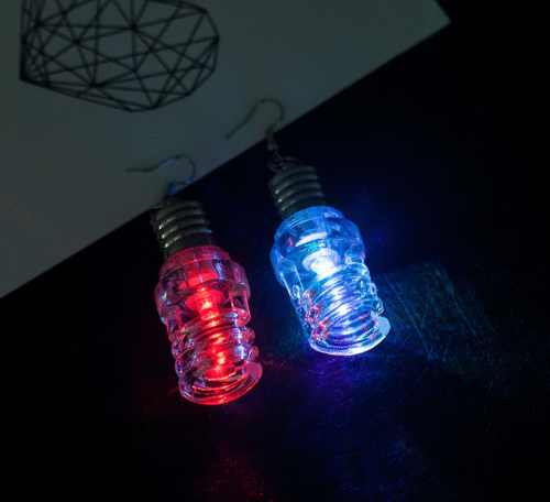 Light's On | Clear Edison Light Bulb Earrings - Image 3