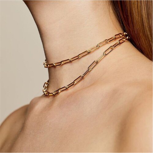 Link Together | Small Gold Chain Link Necklace - Image 3