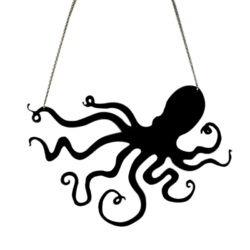 Tinacles | Artistic Octopus Necklace (Black)