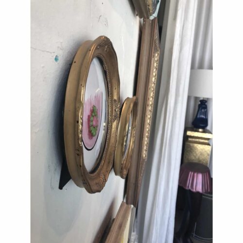 The Perfect Pair in Antique Convex Glass & Carved Gold Frames - Image 4