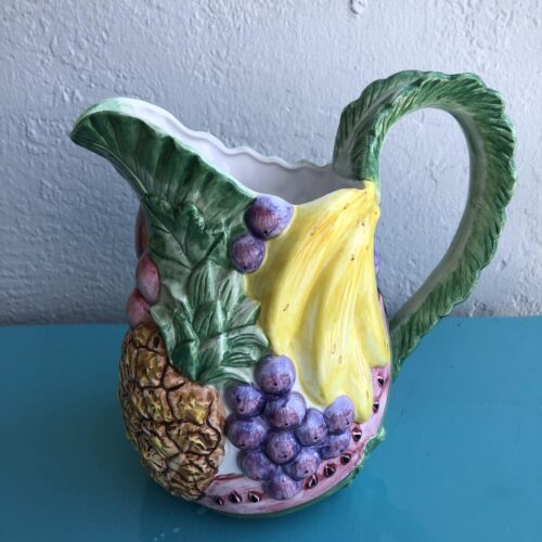 Vintage 1988 Fitz and Floyd Calypso Fruit Pitcher - Image 8