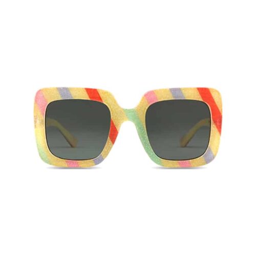 Designer Colorful Stripe Sunglasses