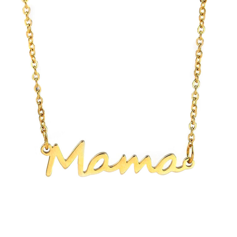 MAMA IS BEST | GOLD NECKLACE GIFT FOR MOMS, MOTHERS, MUMS