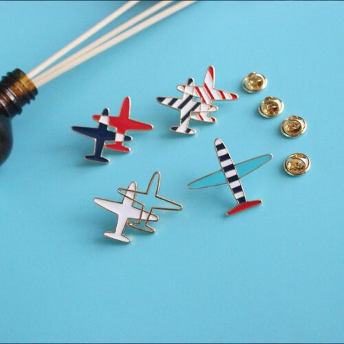 Take Flight | Colorful, Artistic Small Airplane Pins Brooch - Image 3