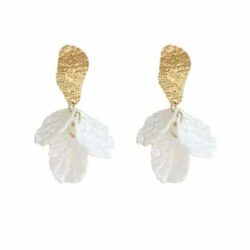 Coral Glass Earrings