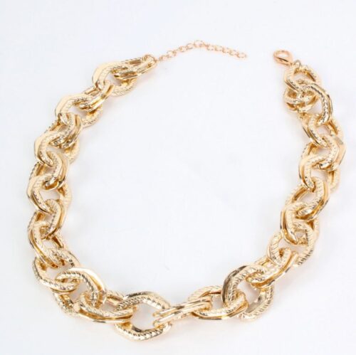 Miami Yacht Club Ropes | Double Chunky Chain Gold Necklace - Image 4