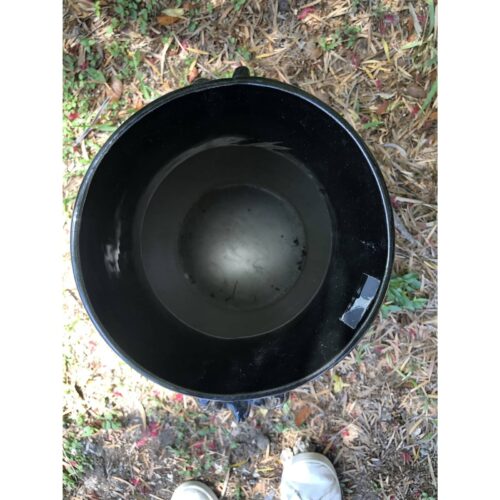 1980s Large Ebony Black Ceramic Urn - Image 2