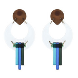 Caribbean Waters Acrylic Variations Dangling Earrings