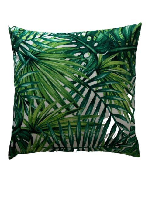 CONTEMPORARY MIAMI PALM LEAVES PILLOW COVER