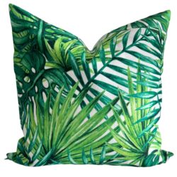 CONTEMPORARY MIAMI PALM LEAVES PILLOW COVER