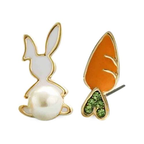 Carrot & Cotton Tale Bunny Earrings - Image 2