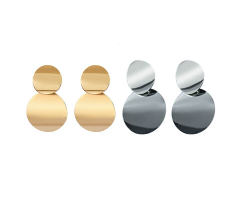 DOUBLE CIRCLE OF FRIENDS EARRINGS | SILVER OR GOLD