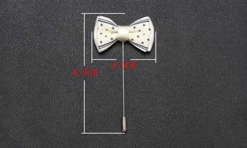Exquisite Tiny Italian Tailored Bow Tie 1" Lapel Pins - Image 12