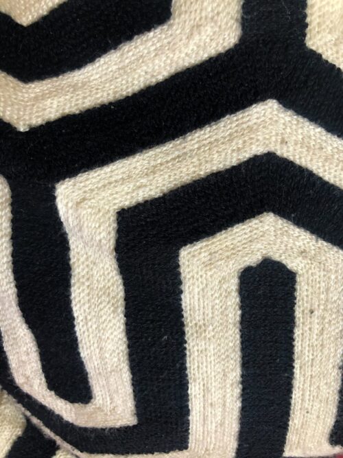 Peak & Valley Embroidered Geometric Pillow Cover - Image 2