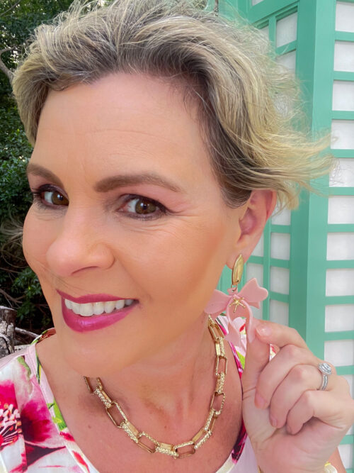Milan Meets Miami Modern Bowtie Acrylic Earrings - Image 6