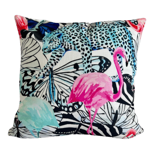 Contemporary It’s a Jungle Out There Tropical Animal Pillow Cover - Image 10