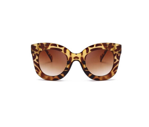 Luxurious Leopard Tortoiseshell Cat Eye 60s Retro Sunglasses