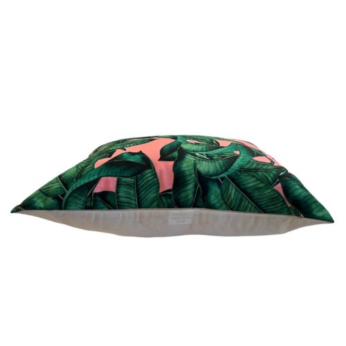 Contemporary Tropical Banana Leaf Pillow Cover - Christi Tasker Miami - Image 3