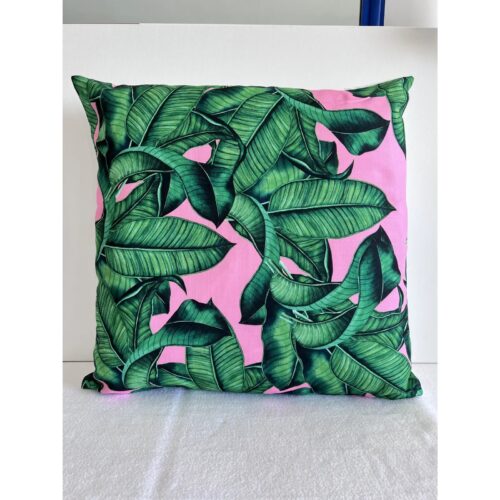Contemporary Tropical Banana Leaf Pillow Cover - Christi Tasker Miami - Image 4