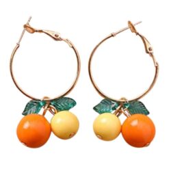 Sunkissed Fresh Florida Citrus Earrings | Glass Earrings | Handmade