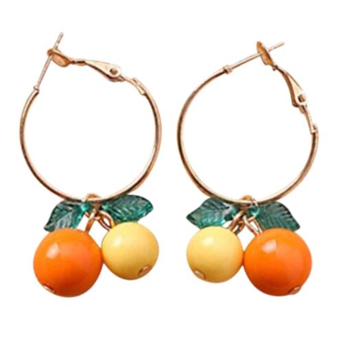 Sunkissed Fresh Florida Citrus Earrings | Glass Earrings | Handmade