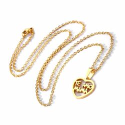 Te Amo Mama (I love you Mama) Open Heart Designer Necklace