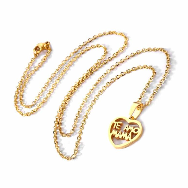 Te Amo Mama (I love you Mama) Open Heart Designer Necklace