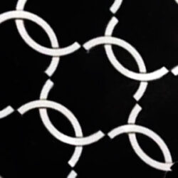 Double "C" Black & White Marble Tile by Christi Tasker Miami
