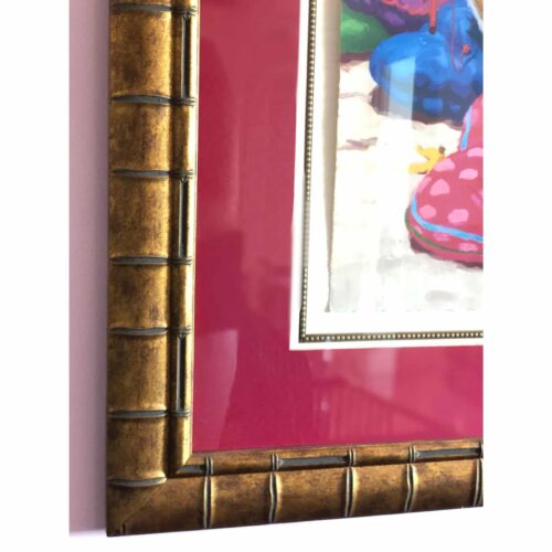 2002 "Monkeys on the Beach" Anthropomorphic Lithograph by Dan Poole, Framed - Image 3