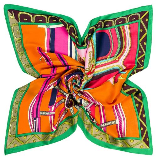 Colorful Designer Carriage Scarf - Image 5