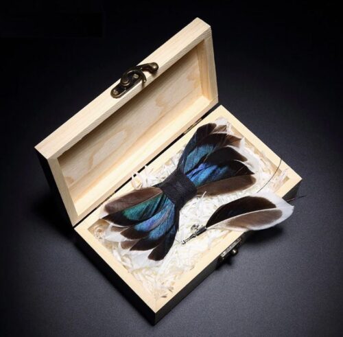 Handmade Feather Bow Ties | Pheasant, Dominecker, Peacock + - Image 4
