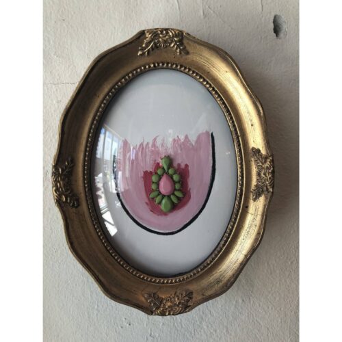 The Perfect Pair in Antique Convex Glass & Carved Gold Frames - Image 3