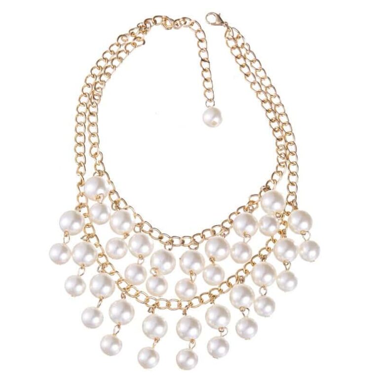 Hugo Pearl & Gold Chain Necklace
