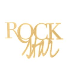 ROCKSTAR GOLD LAPEL PIN FOR THE ROCK STAR IN YOUR LIFE