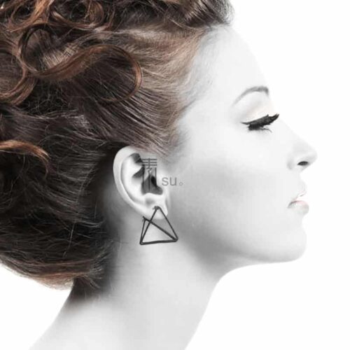 Louvre | #1 Architectural Pyramid Earrings - Image 6