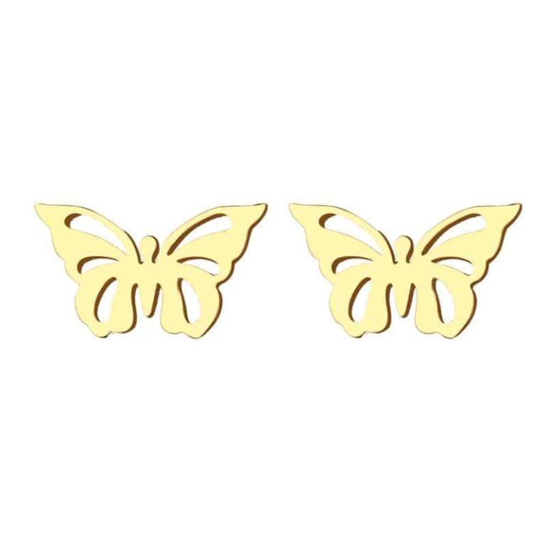 Yours Until Butterflies #1 Best Stud Earrings - Gold