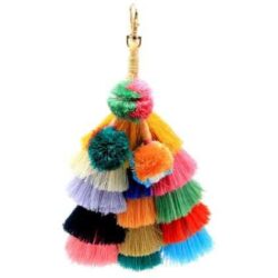 Super Thick Bohemian Handmade Tassel Bag Tie or KeyChain