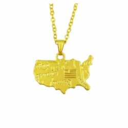 USA Map Necklace Choker