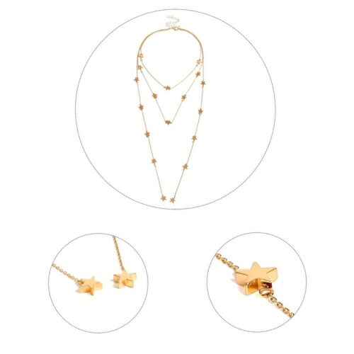 Hello ROCKstars | Long Star Necklace Multilayered - Image 4