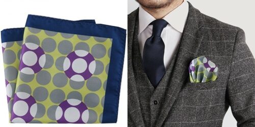 Abstract Geometric Circle Pocket Square, Handkerchief - Image 7