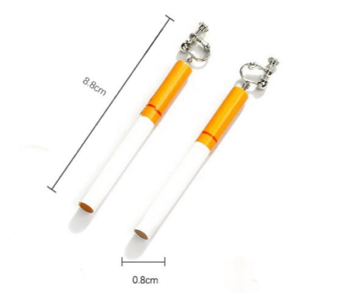 Smokin' Hot | Fun Conversational Cigarette Butt Earrings - Image 6