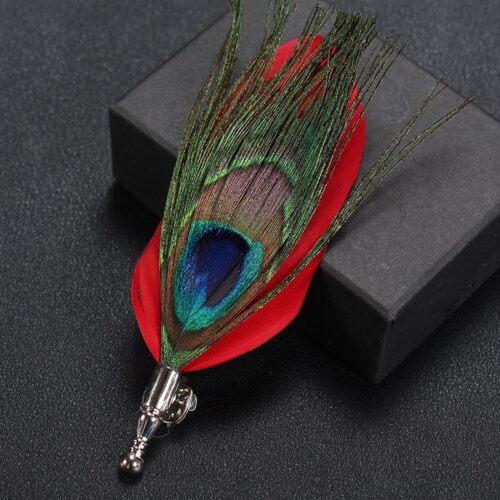 Ladies or Mens Feather Pin For Suits or Hats - Image 6