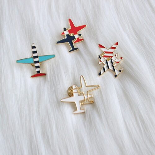 Take Flight | Colorful, Artistic Small Airplane Pins Brooch - Image 4