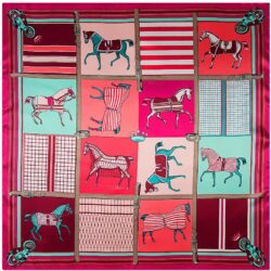Designer Horse Scarf, Facial Covering, Hijab, Headscarf